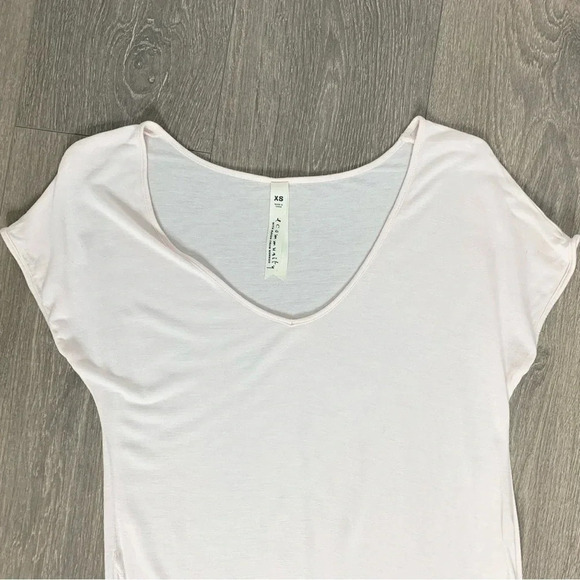 Y2k 2000s Aritzia Community T-shirt Dress short sleeves Pale Pink Size XS - Picture 4 of 11